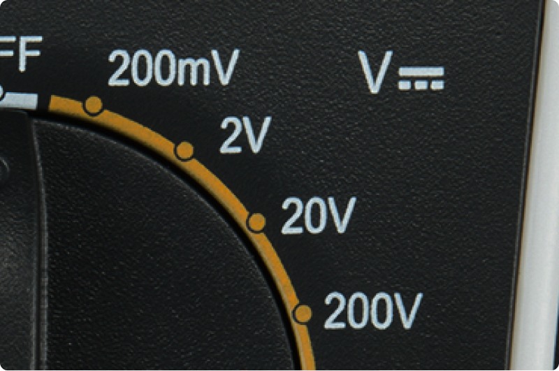 مولتی‌متر مناسب برای ولتاژ DC و AC