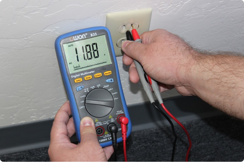 اتصال صحیح پراب‌ها به مولتی‌متر