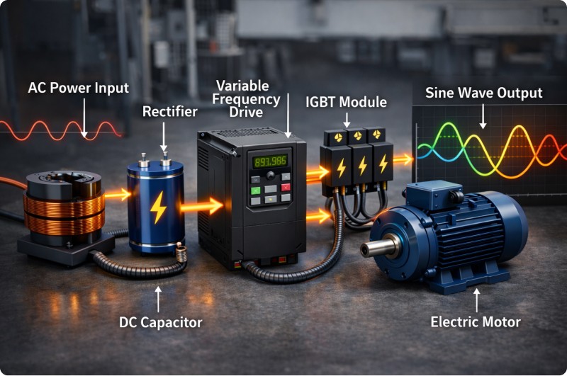 &nbsp;عملکرد اینورتر VFD