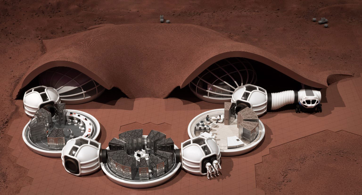 ساخت پناهگاه با پرینتر سه بعدی در مریخ